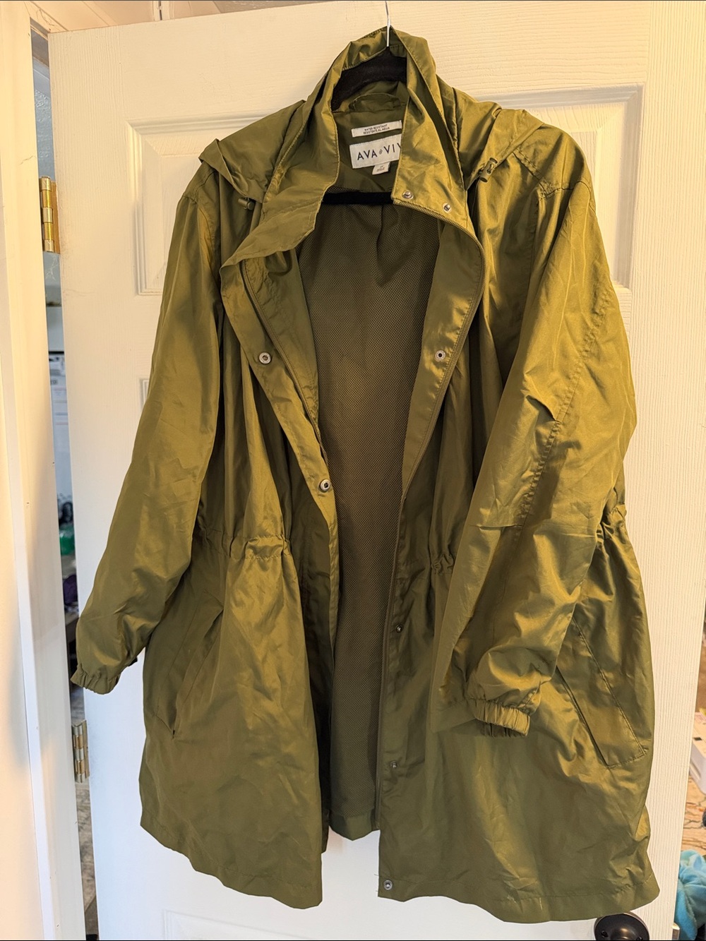 Ava & Viv Olive Utility Hooded Anorak Jacket - Picture 4 of 6